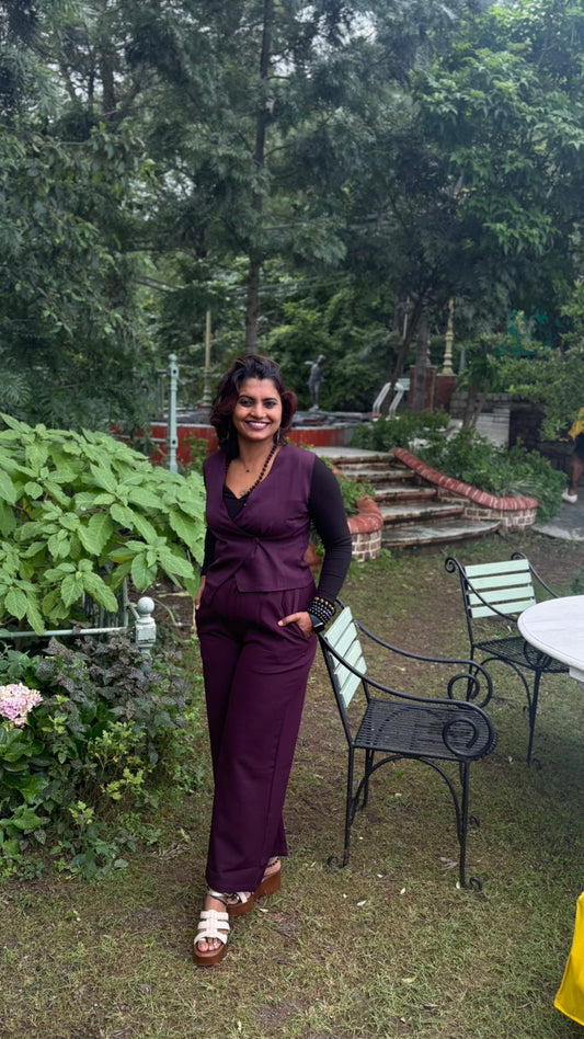 Slash It Waistcoat Set with Snatch-It pants (Wine)